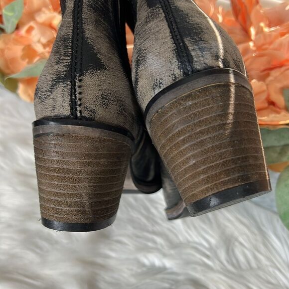 Roan by Bed Stu Black Buff Scratch Barcelona Boots, Size 6.5 - Picture 7 of 11